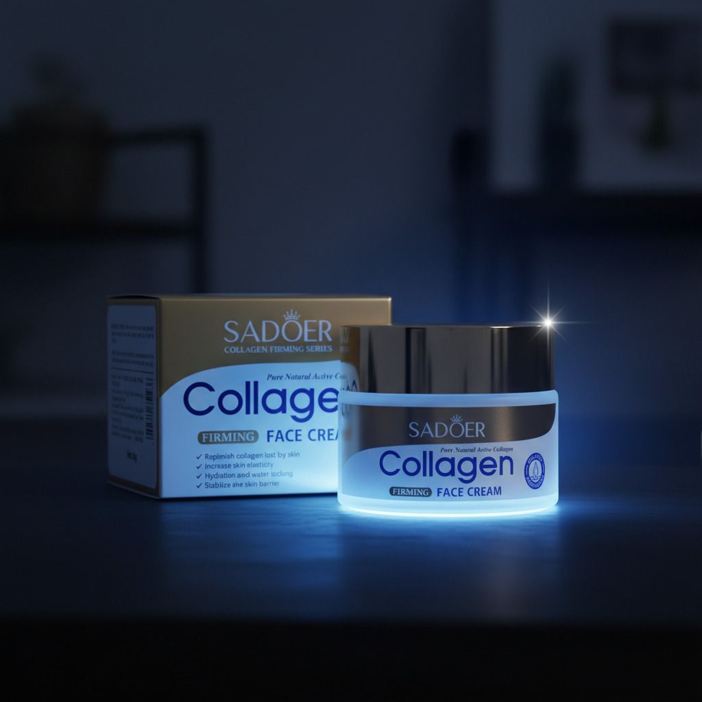 SADOER 3 in 1, Collagen Cream+ Collagen Serum +  Retinol Firming Serum, Anti Ageing, Anti Wrinkles, Anti Acne, Anti Dark Spots, Can use with Vitamin C Face Brightening , Smooth Skin and Revitalized