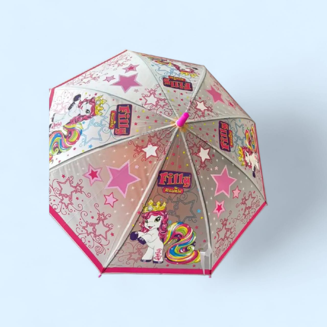 Bright & Fun Kids Umbrella – Lightweight, Windproof, and UV-Protected with Adorable Cartoon Prints for Boys & Girls.