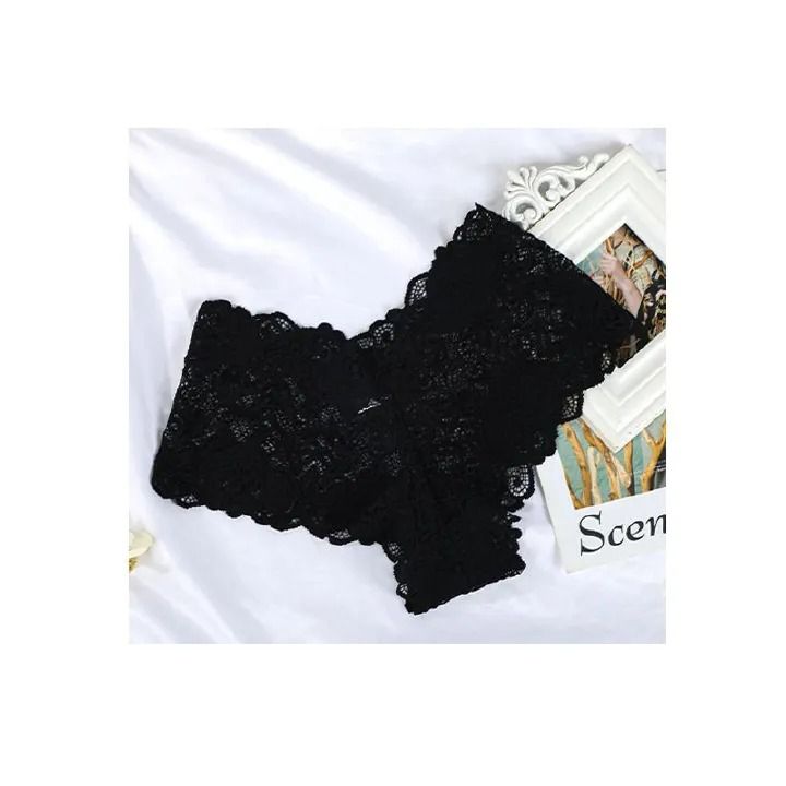 3 pack Plus Size Seductive Lace Boyshorts Panties Women Clothes- Low Waist Comfortable Plus Size Underwear for Women