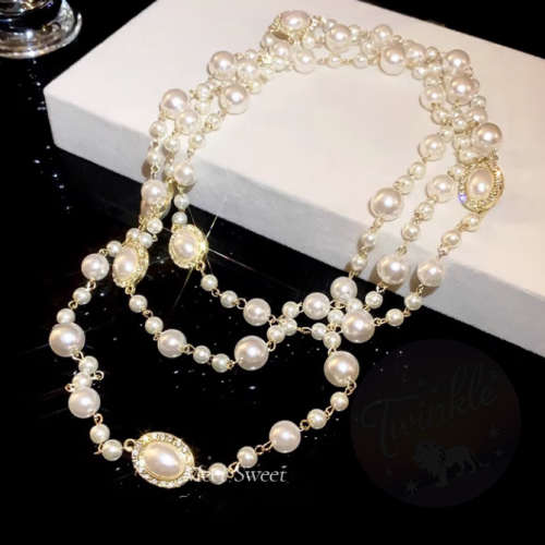 Kilimall High-Quality Bestselling Jewelry Must-Have Imitation Pearl Necklace for Women - French Retro, High-End, Light Luxury Layered Choker, Banquet Accessory | Retro Necklace [Imitation Pearl]