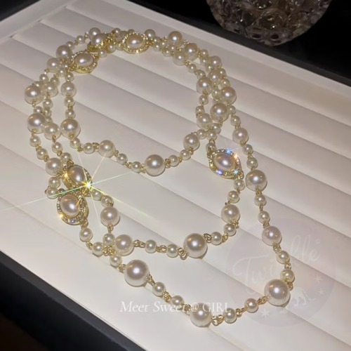 Kilimall High-Quality Bestselling Jewelry Must-Have Imitation Pearl Necklace for Women - French Retro, High-End, Light Luxury Layered Choker, Banquet Accessory | Retro Necklace [Imitation Pearl]