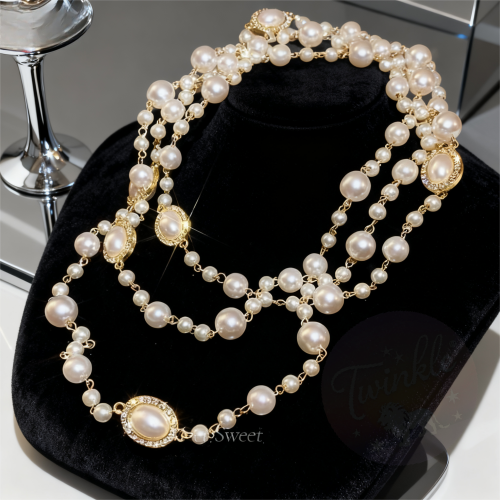 Kilimall High-Quality Bestselling Jewelry Must-Have Imitation Pearl Necklace for Women - French Retro, High-End, Light Luxury Layered Choker, Banquet Accessory | Retro Necklace [Imitation Pearl]