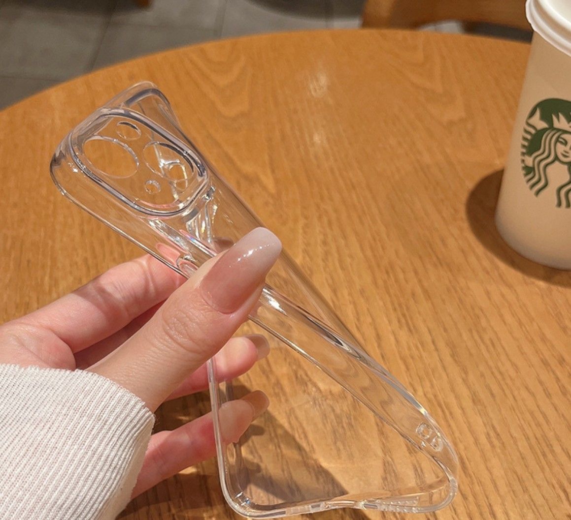 Clear TPU Case for iPhone  – Shockproof, Slim & Transparent | Anti-Yellowing Protective Cover | Vifaa vya Haki ya Simu ya iPhone (Phone Protection Accessories)