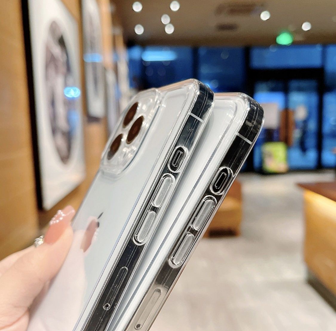 Clear TPU Case for iPhone  – Shockproof, Slim & Transparent | Anti-Yellowing Protective Cover | Vifaa vya Haki ya Simu ya iPhone (Phone Protection Accessories)