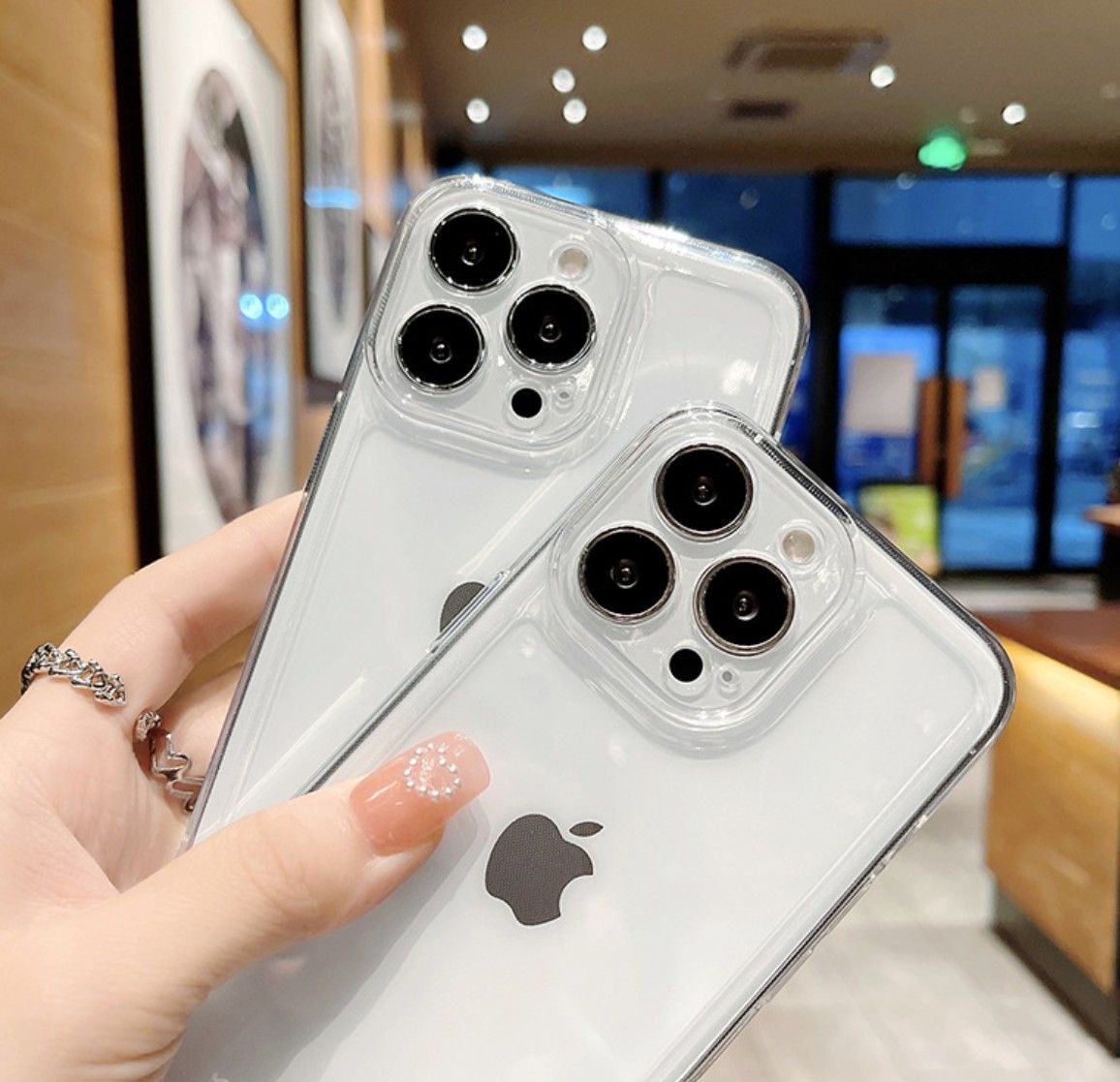 Clear TPU Case for iPhone  – Shockproof, Slim & Transparent | Anti-Yellowing Protective Cover | Vifaa vya Haki ya Simu ya iPhone (Phone Protection Accessories)