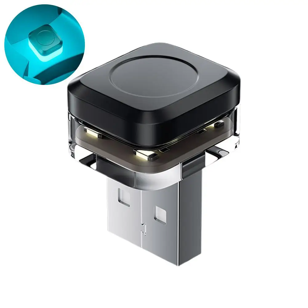 1pc Car USB Decorative Atmosphere Light LDE Colorful Night Light No Modification Car Atmosphere Light