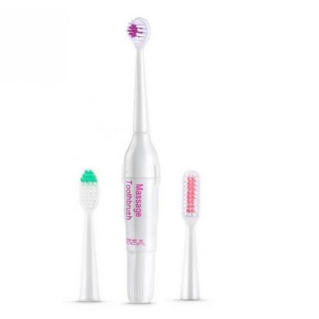 Operated Electric Toothbrush with 3 Brush Heads