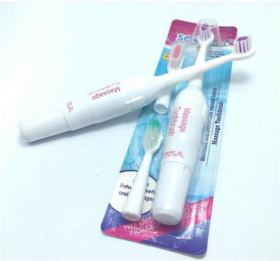 Operated Electric Toothbrush with 3 Brush Heads