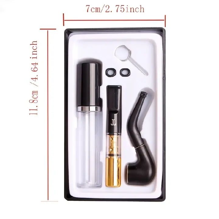 Mini Smoking Tobacco Pipe With Cigarette Filters Smoking Accessories  E-490