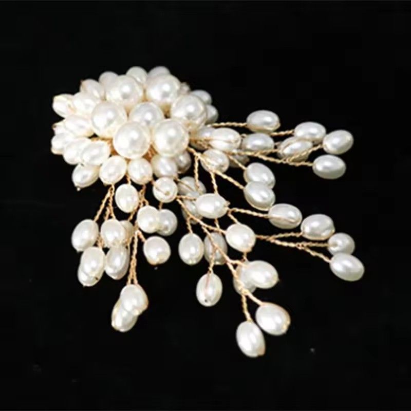 New Accessories Elegant Exquisite Pearl Flower Brooch Pin Badge For Women Girls Fashion Clothes Decoration Jewelry Gifts & A-1492