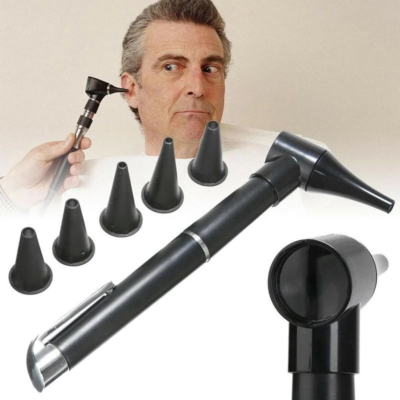 1 Set Medical Diagnostic Ear Light Otoscope Magnifying Clinical Ear Light Tool Set Cleane Tools Ear Protect Care Pen Nose E-1297