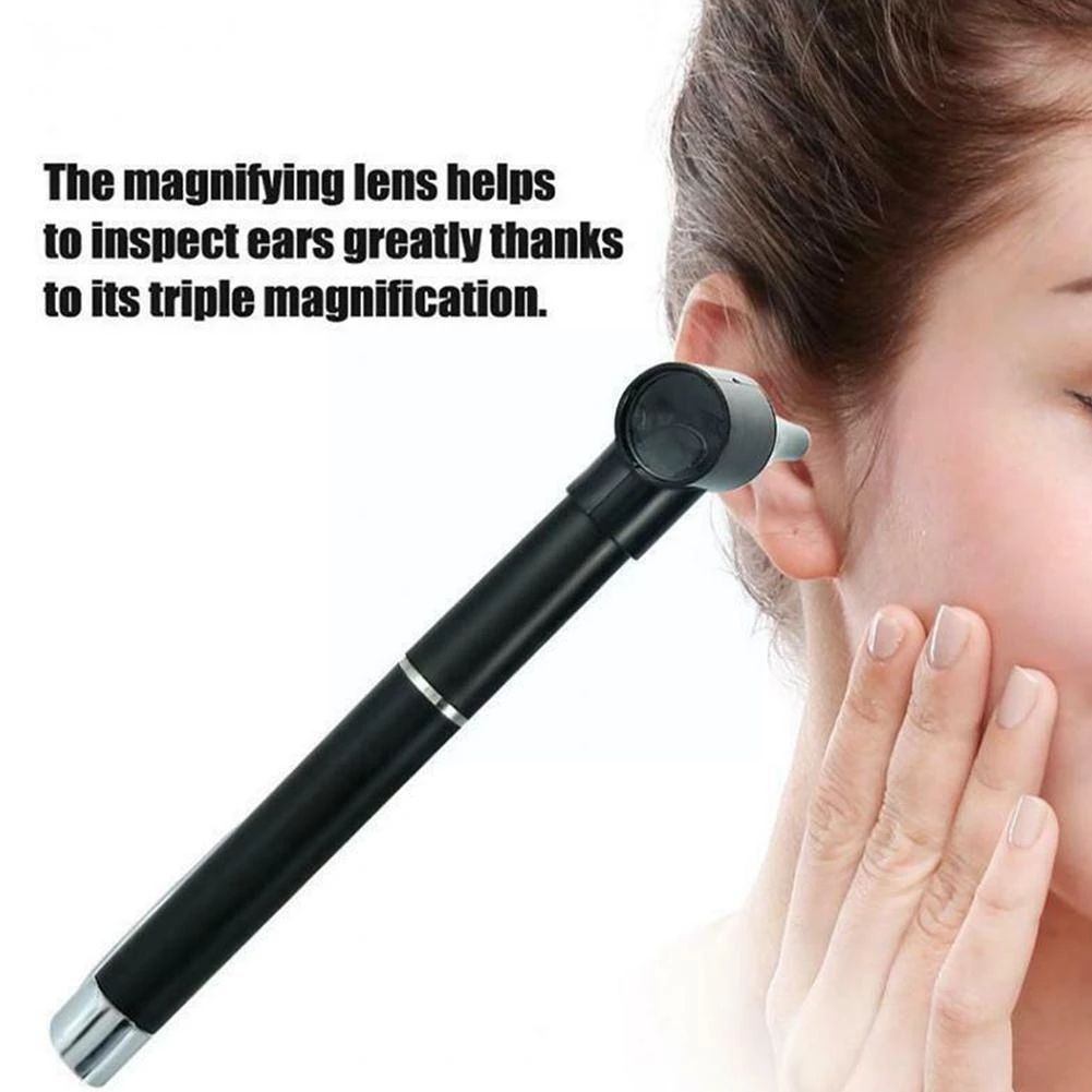 1 Set Medical Diagnostic Ear Light Otoscope Magnifying Clinical Ear Light Tool Set Cleane Tools Ear Protect Care Pen Nose E-1297