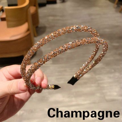 Korean Style Full Rhinestone Hairband Simple Personality Hairpin Headband Simple Retro Hair Accessories A-971