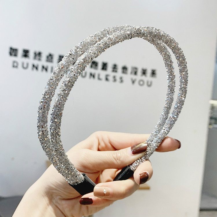 Korean Style Full Rhinestone Hairband Simple Personality Hairpin Headband Simple Retro Hair Accessories A-971
