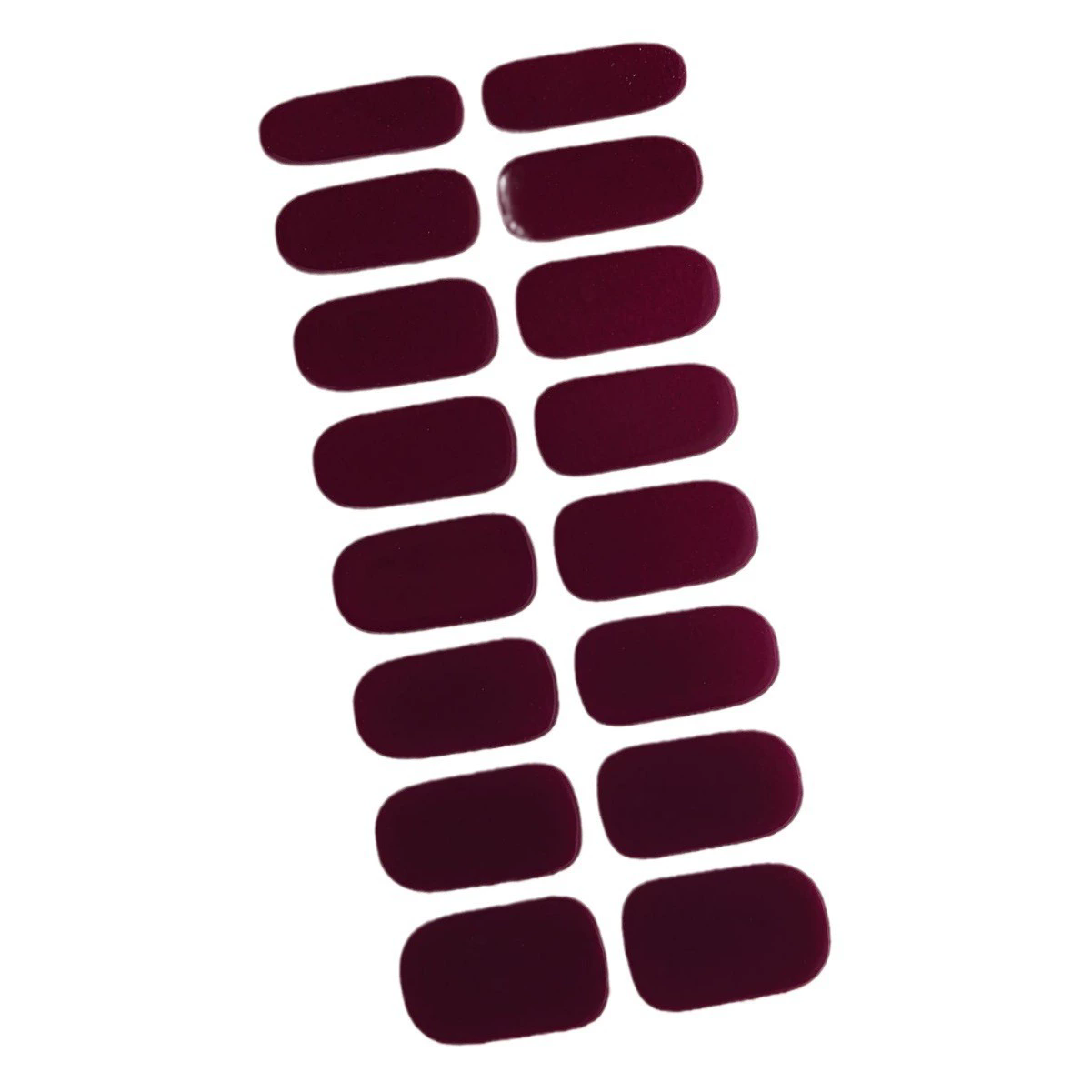 DIY 3pc Semi Cured Gel Nail Stickers Long-Lasting Solid Color Nail Strips Patch Slider UV Lamp Cured Decal Nail Manicure Patch C-426