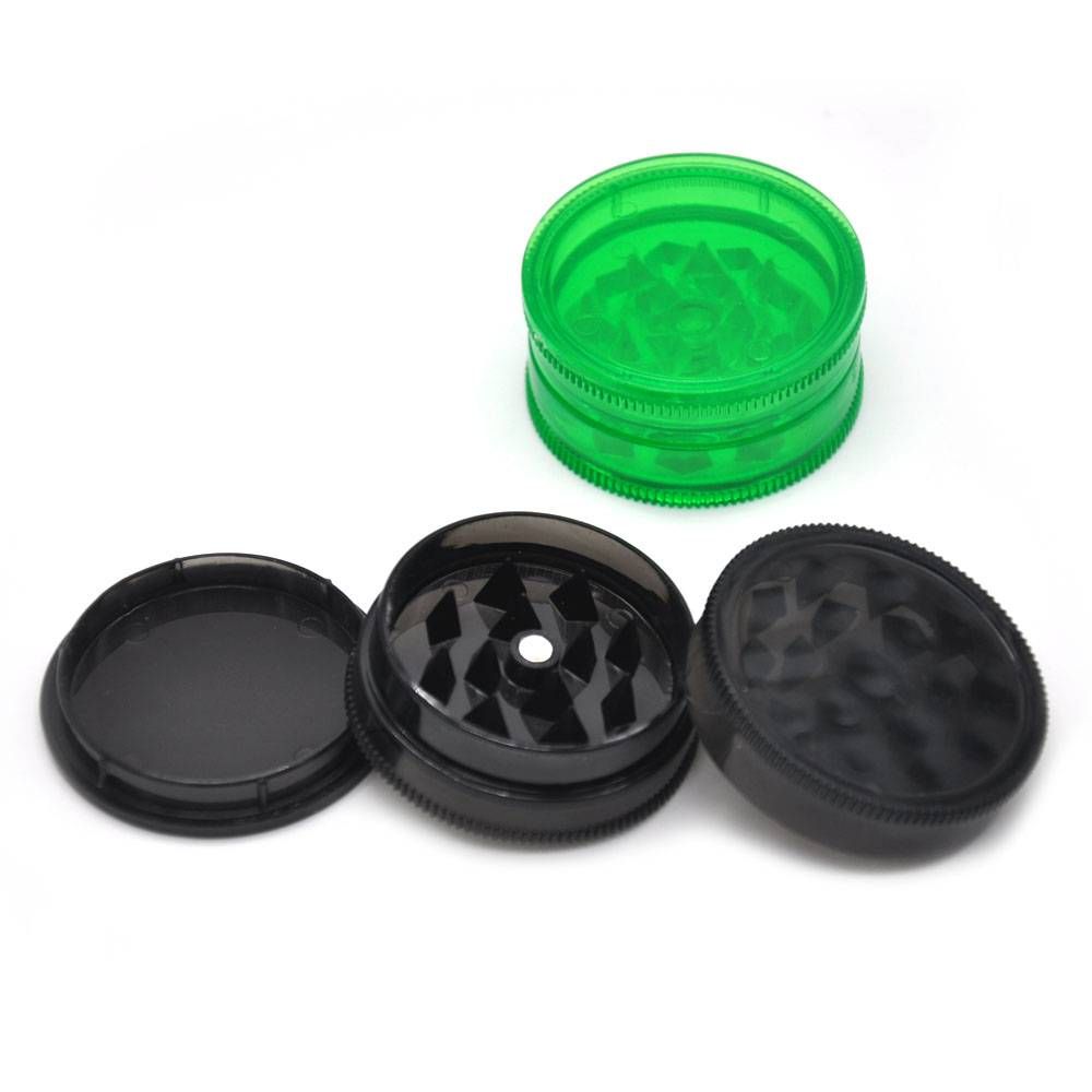 1Pc  Plastic 3 Layer 40mm Tobacco Grinder Leaf Herbal Herb Smoke Spice Crusher Hand Muller Smoke Accessories B2-167-2