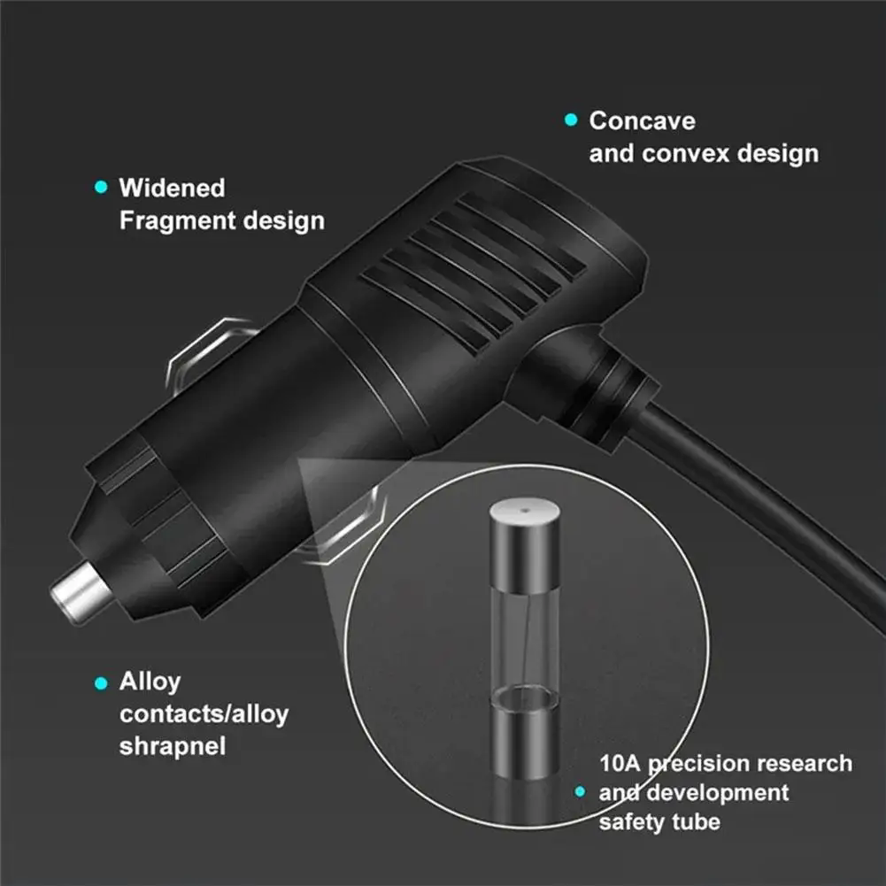 1pc120W car charger with dual USB sockets, car cigarette lighter splitter, car DVR, car recorder, fast charger