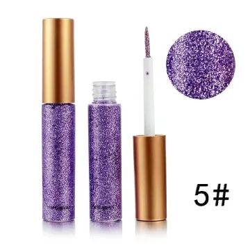 10 Colors White Gold Glitter Eyeshadow For Easy to Wear Waterproof Liquid Sequin Eyeliner pen Beauty Eye Liner Makeup tool B2-185