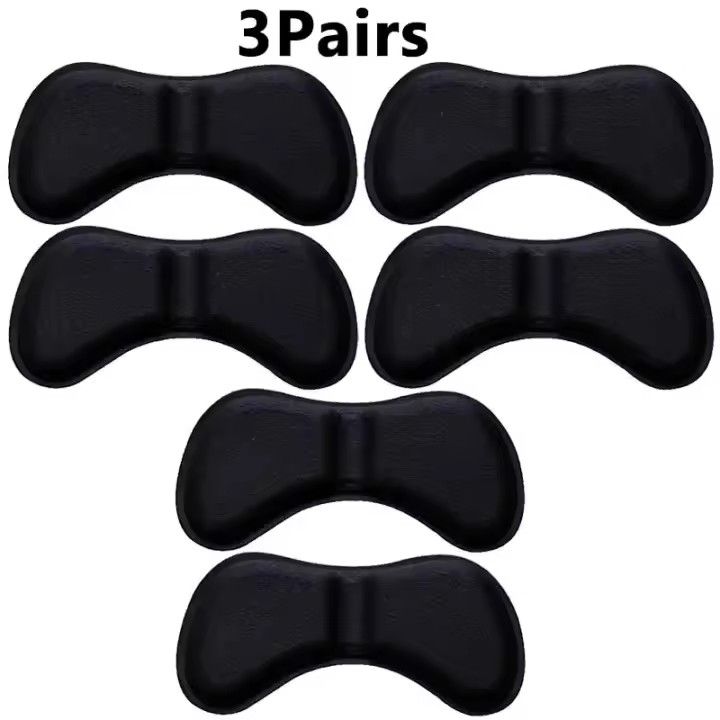 3 Pairs Sponge Heel Pads Adhesive Patch for Pain Relief High Heels Shoes Sticker Foot Care Liner Grips Insole Cushion Insert Pad C-166