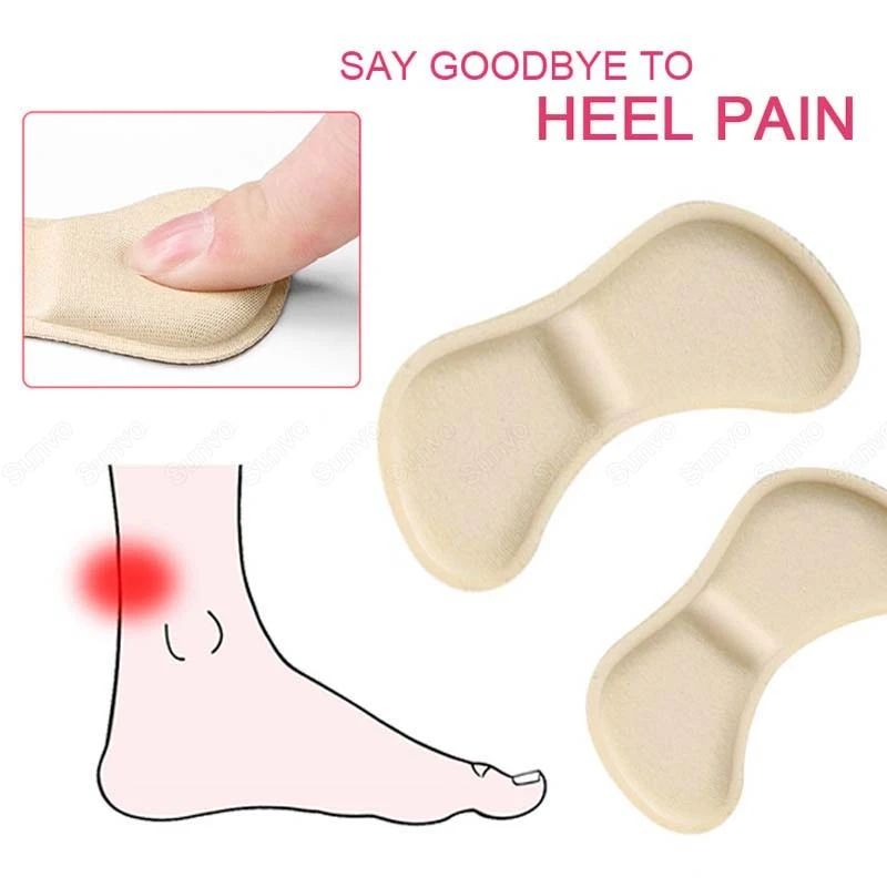 3 Pairs Sponge Heel Pads Adhesive Patch for Pain Relief High Heels Shoes Sticker Foot Care Liner Grips Insole Cushion Insert Pad C-166