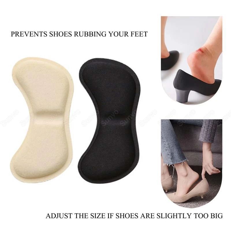 3 Pairs Sponge Heel Pads Adhesive Patch for Pain Relief High Heels Shoes Sticker Foot Care Liner Grips Insole Cushion Insert Pad C-166