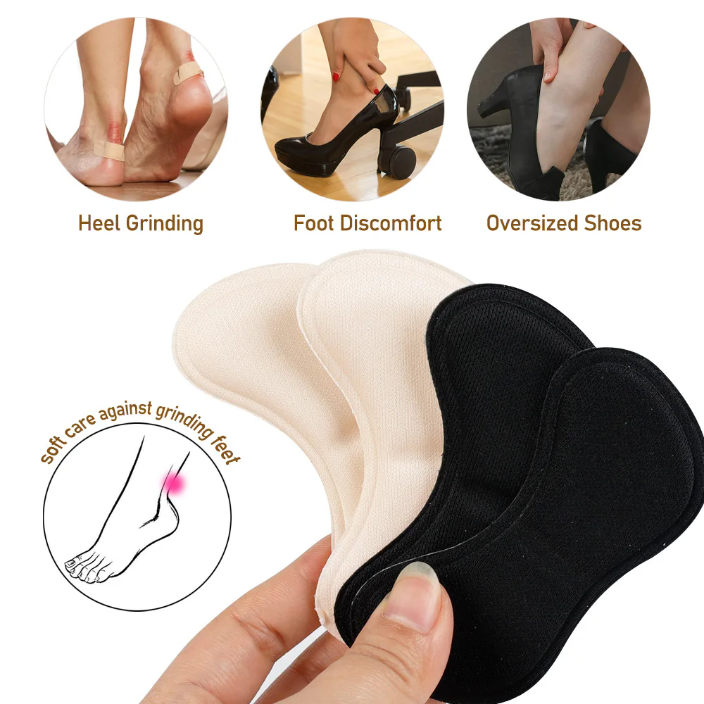 3 Pairs Sponge Heel Pads Adhesive Patch for Pain Relief High Heels Shoes Sticker Foot Care Liner Grips Insole Cushion Insert Pad C-166