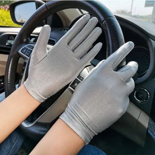 Fashion Summer Gloves Women Men Sexy Mittens Sun Protection White Black Etiquette Thin Short Stretch Dressy Dance Gloves &E-915