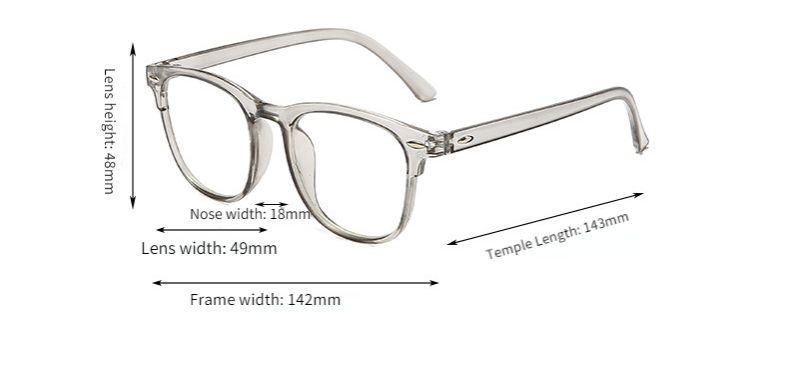 Transparent Computer Glasses Frame Women Men Anti Blue Light Round Eyewear Blocking Glasses Optical Spectacle Eyeglass FZ-305 Yue Ya