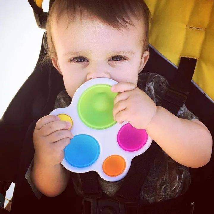 Simple Finger Exercise Montessori Board Toys Colorful Push Pops Montessori Fidget Decompression Toys for Baby Adult F3-53-1