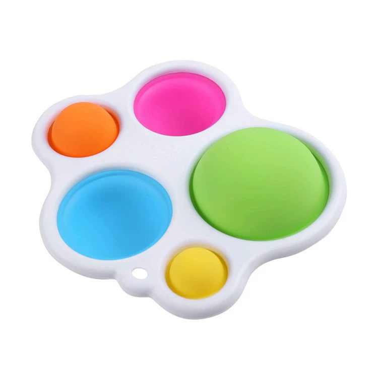 Simple Finger Exercise Montessori Board Toys Colorful Push Pops Montessori Fidget Decompression Toys for Baby Adult F3-53-1