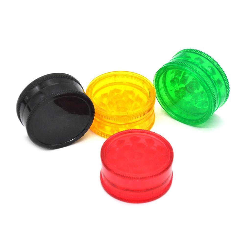 1Pc  Plastic 3 Layer 40mm Tobacco Grinder Leaf Herbal Herb Smoke Spice Crusher Hand Muller Smoke Accessories B2-167-2