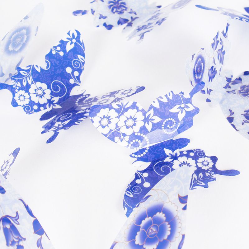 12pcs 3D Wall Stickers Creative Butterfly Removable 3D Stereo Butterfly Wall Sticker Print Butterfly C-23-1