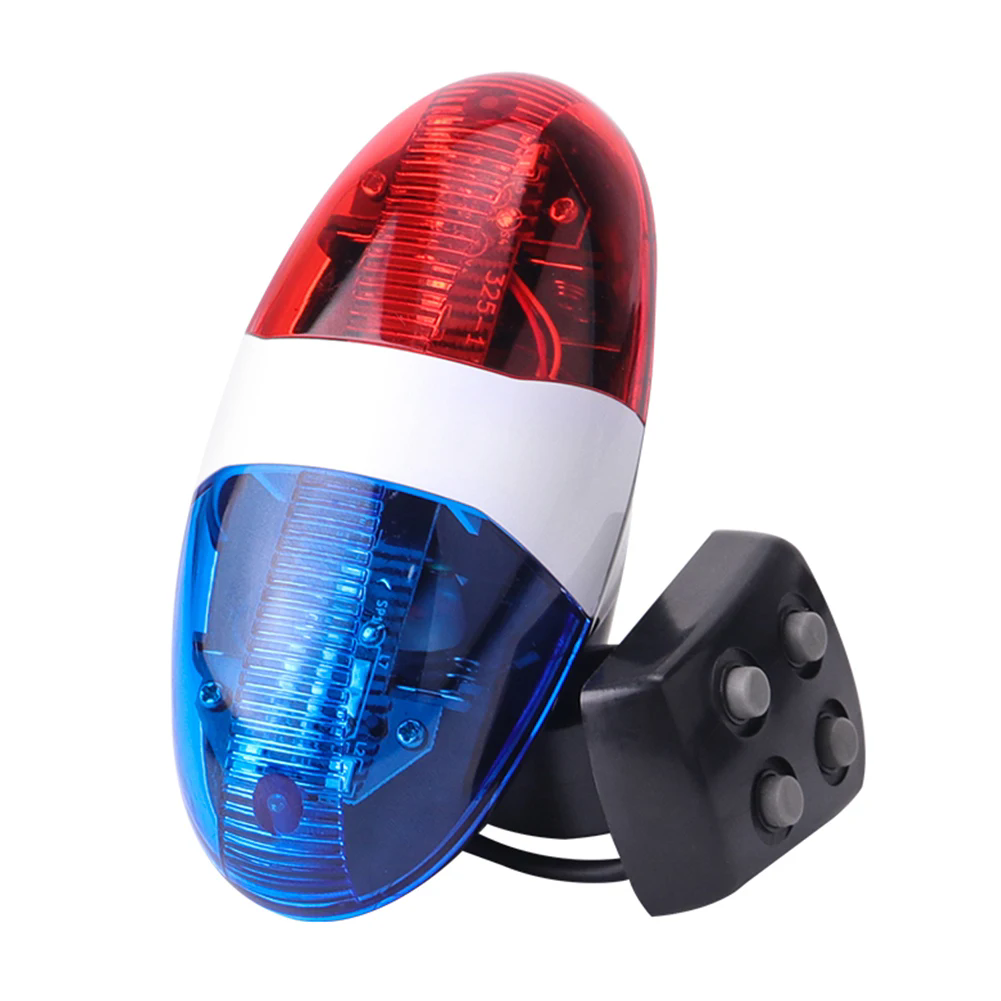 1pc bicycle horn LED warning bicycle warning light electric horn alarm light