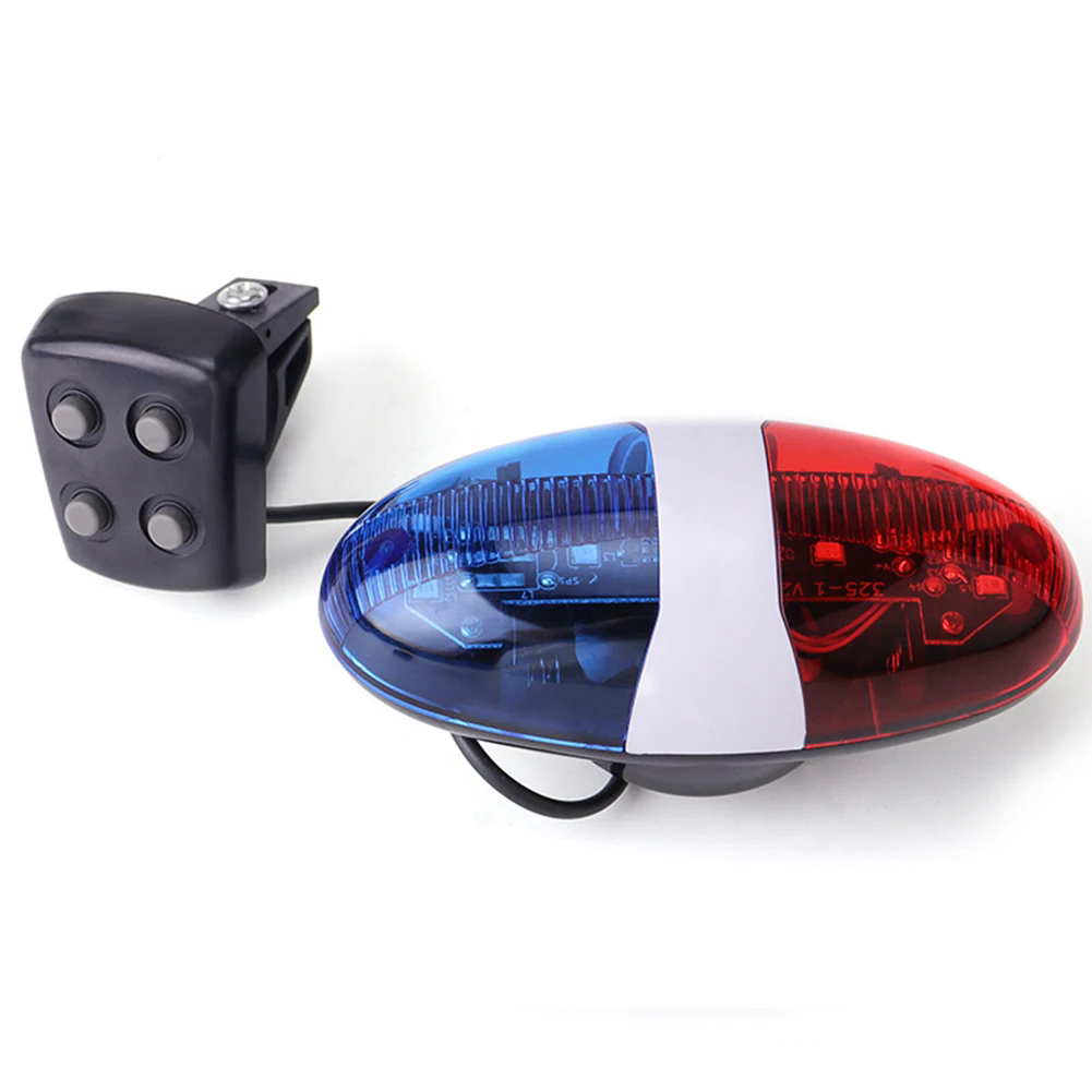 1pc bicycle horn LED warning bicycle warning light electric horn alarm light