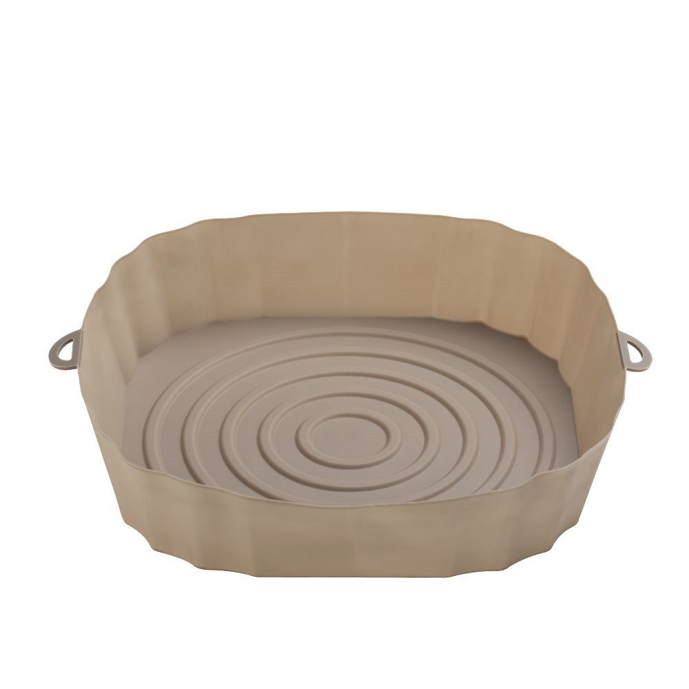 1PC-Air Fryer Pan Silicone Basket Airfryer Oven Baking Silicone Tray Reusable Airfryer Pot Pan Liner Mold Pizza Fried Chickenc  C-254