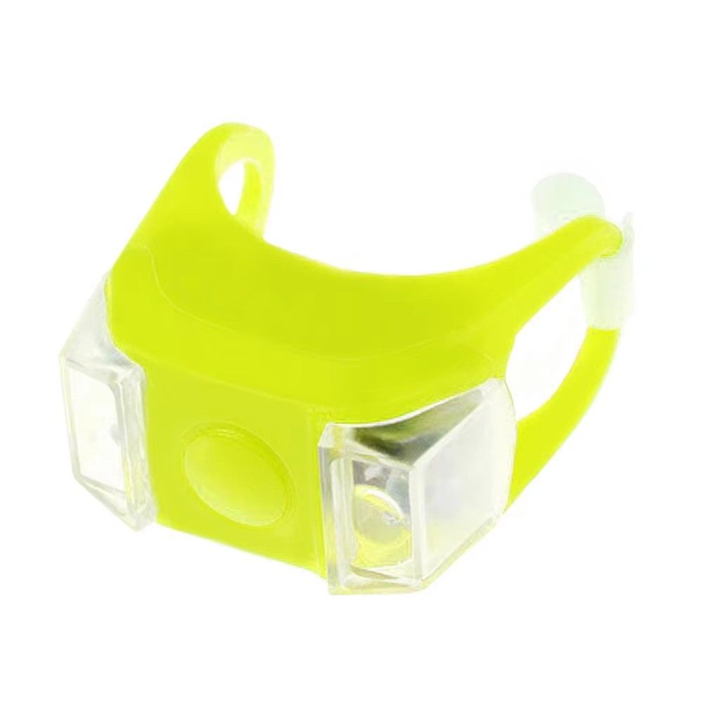 1pc Safe Silicone Bicycle Bike Cycling Head Tail Rear Warning Safety LED Lamp Light Bulb