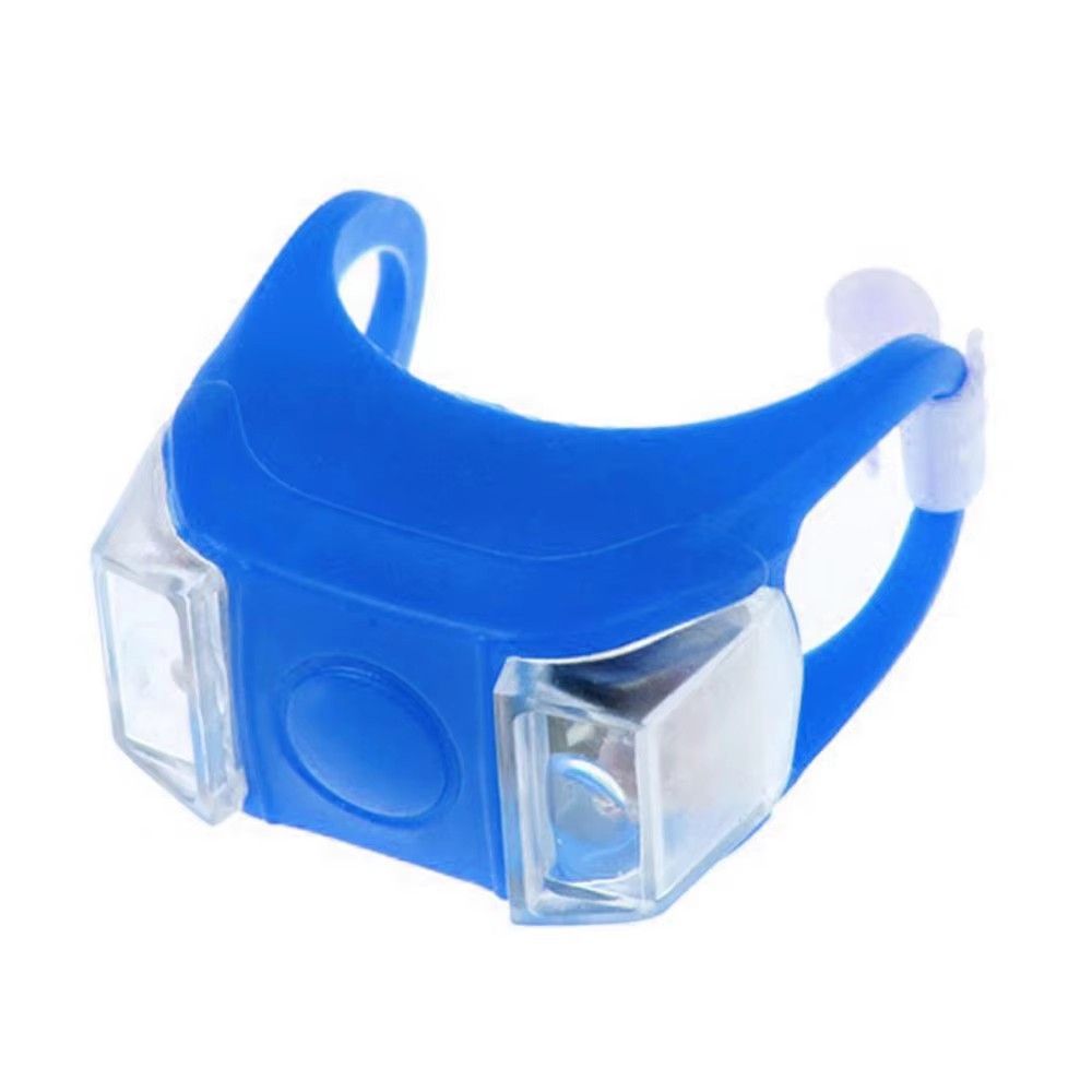 1pc Safe Silicone Bicycle Bike Cycling Head Tail Rear Warning Safety LED Lamp Light Bulb