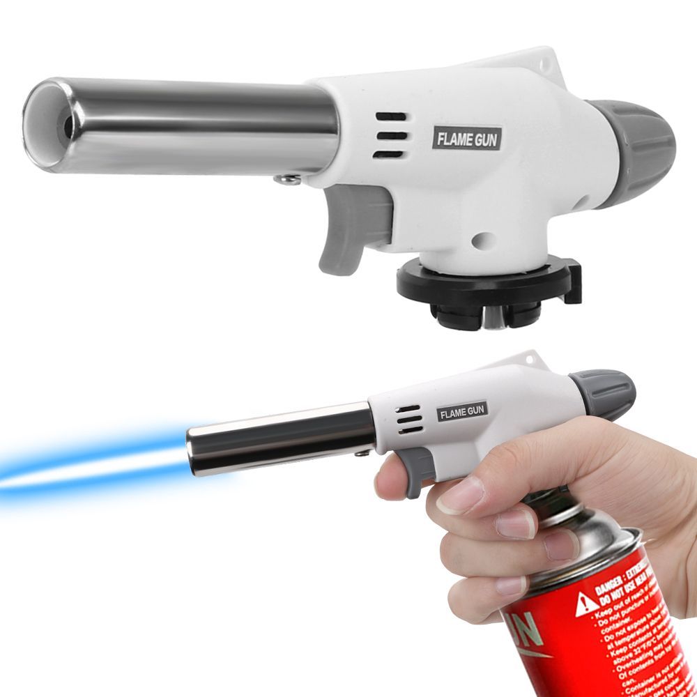 Portable Metal Flame Gun BBQ Heating Ignition Butane Camping Welding Gas Torch -487
