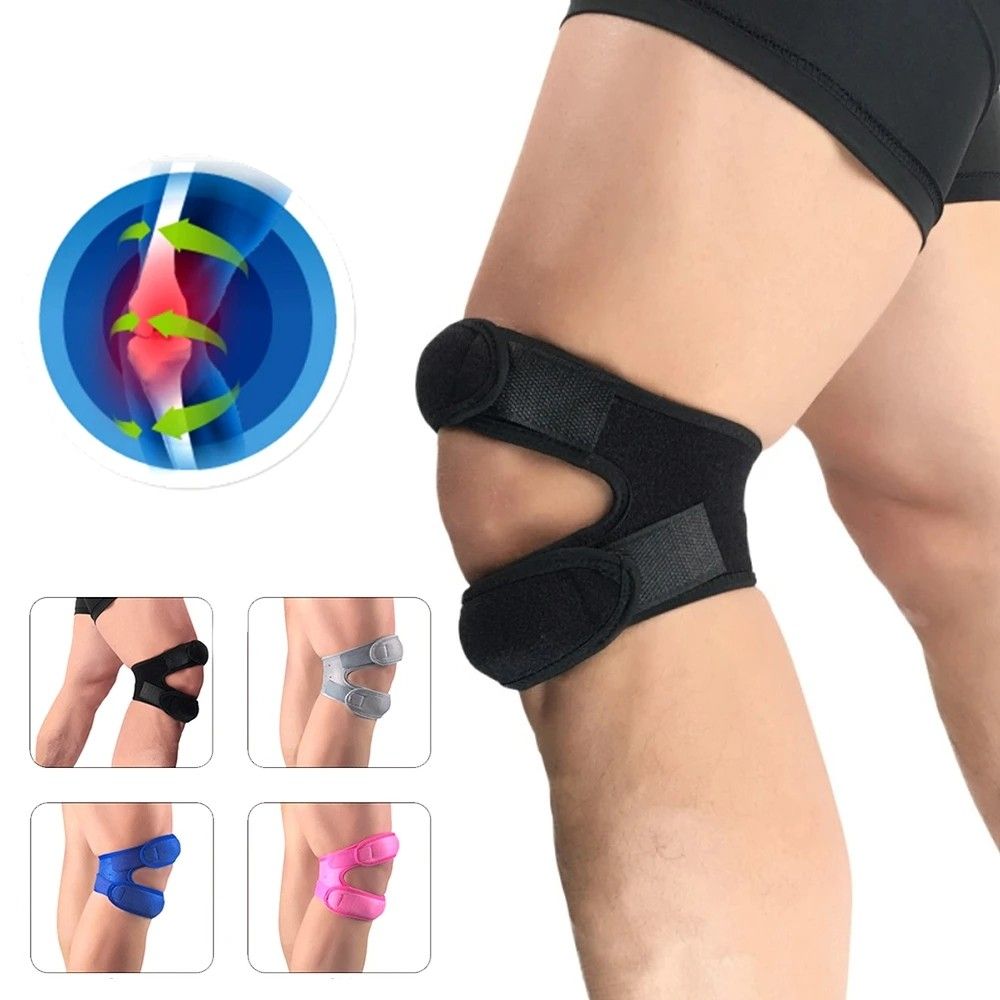 1pc Sports Knee Support Patella Belt Elastic Bandage Tape Sport Strap Knee Pads Protector Band soccer basketball Sports Knee Brace C-203