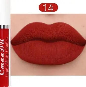 Cmaadu 18 Colors Waterproof Liquid Lipsticks Lip Makeup Matte Velvet Lipstick Lip Gloss Cosmetic Nude Long Lasting Cosmestics  B2-688 view 9