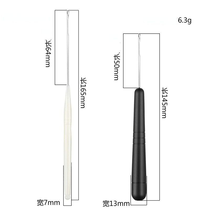 9 Pieces Bent Latch Hook Crochet Needle Set Latch Hook Dreadlocks Tool Crochet Needle Hair Locking Tool for Braid Hair Carpet Ma E-1210