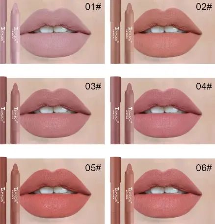 Matte lipstick 12 colors waterproof long lasting sexy red lipstick makeup B2-582 view 3