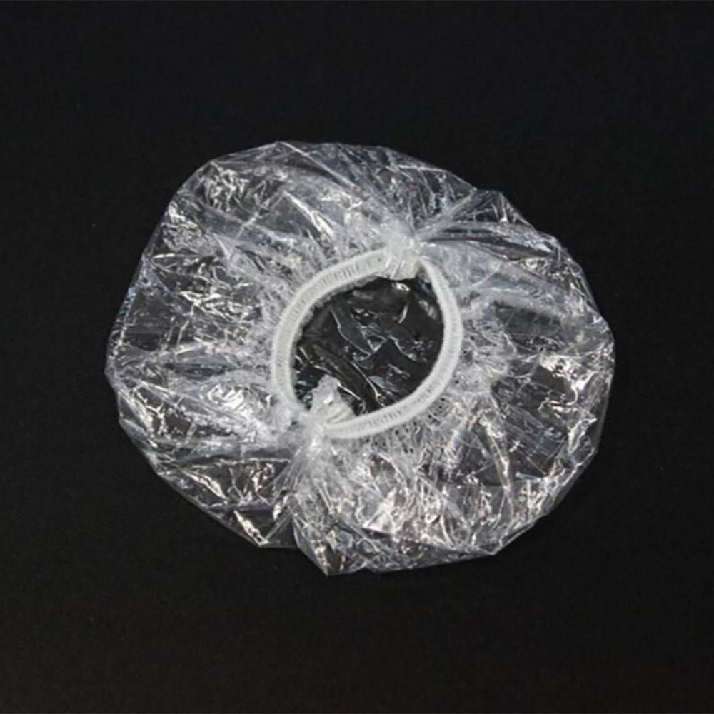 100pcs Disposable Plastic Waterproof Ear Protector Cover Caps Salon Hairdressing Dye Shield Protection Shower Cap Tool AU30 B2-58-2