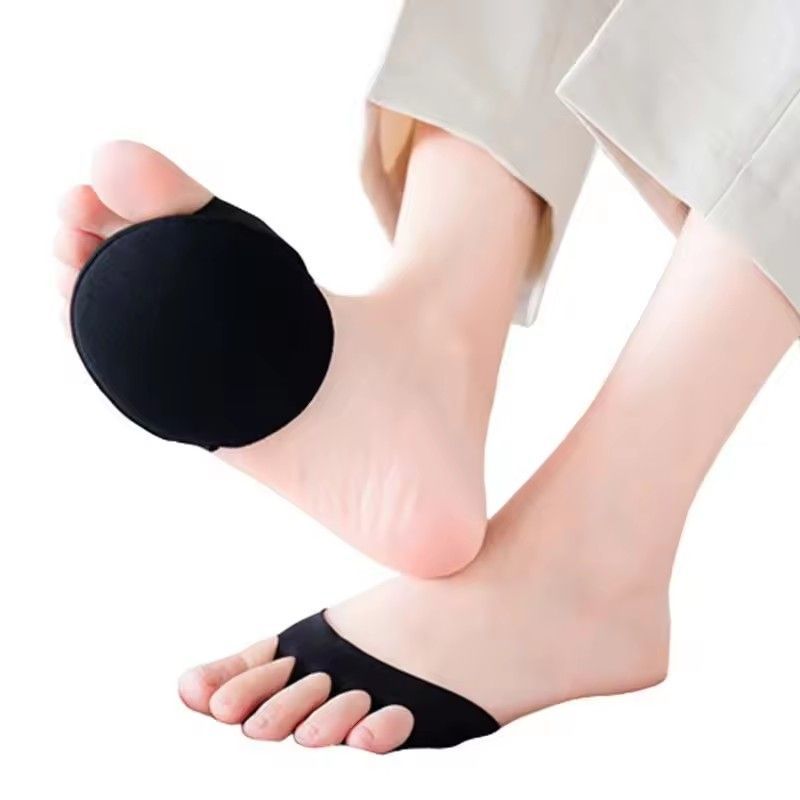 2Pcs Five Toes Forefoot Pads Women High Heels Half Insoles Calluses Corns Foot Pain Care Absorbs Shock Socks Toe Pad Inserts E-1018