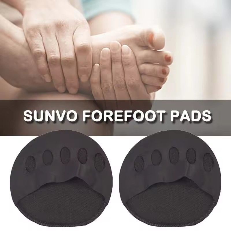 2Pcs Five Toes Forefoot Pads Women High Heels Half Insoles Calluses Corns Foot Pain Care Absorbs Shock Socks Toe Pad Inserts E-1018