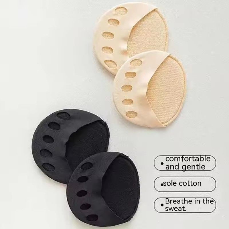 2Pcs Five Toes Forefoot Pads Women High Heels Half Insoles Calluses Corns Foot Pain Care Absorbs Shock Socks Toe Pad Inserts E-1018