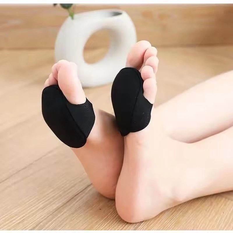 2Pcs Five Toes Forefoot Pads Women High Heels Half Insoles Calluses Corns Foot Pain Care Absorbs Shock Socks Toe Pad Inserts E-1018