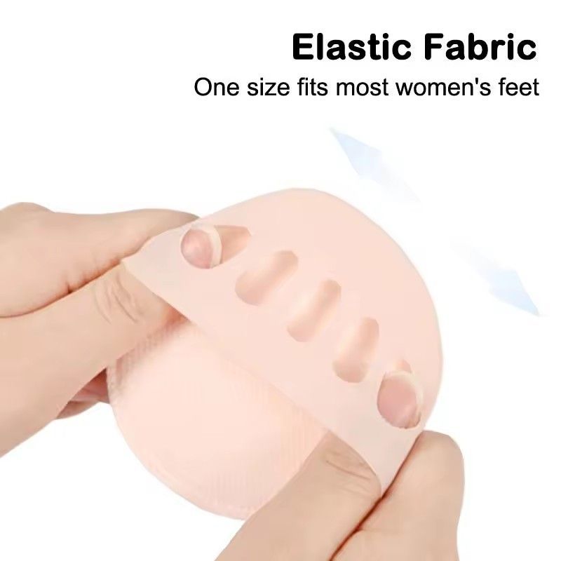 2Pcs Five Toes Forefoot Pads Women High Heels Half Insoles Calluses Corns Foot Pain Care Absorbs Shock Socks Toe Pad Inserts E-1018