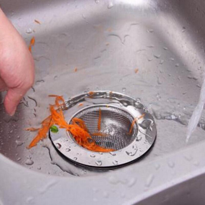 Stainless Steel Bathtub Hair Catcher Stopper Shower Drain Hole Filter Trap Kitchen Metal Sink Strainer Floor Drain E-977