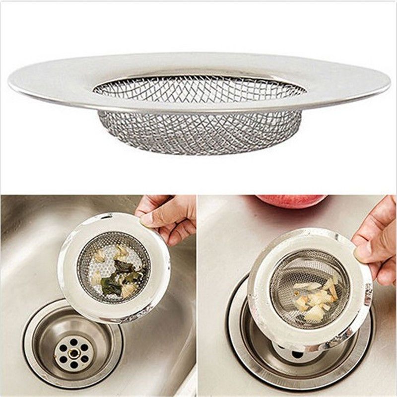 Stainless Steel Bathtub Hair Catcher Stopper Shower Drain Hole Filter Trap Kitchen Metal Sink Strainer Floor Drain E-977
